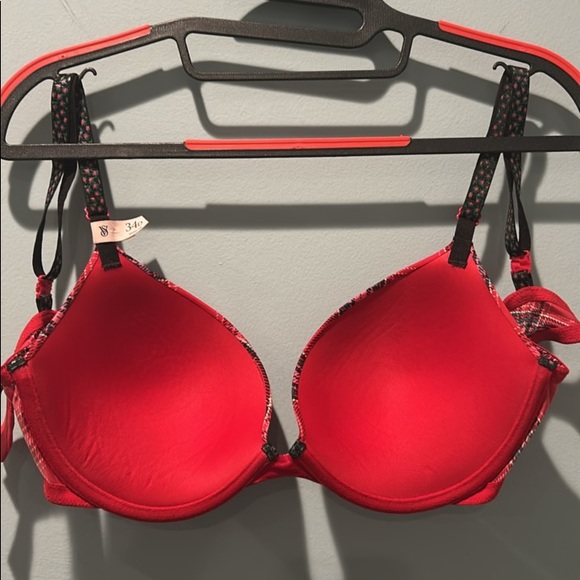 Victoria’s Secret 34D Sexy Tee Smooth Push-up Bra Plaid - Picture 3 of 6